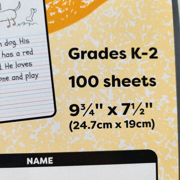 Primary Composition Notebook Grades K-2 Primary Journal Grades Writing Drawing J - Picture 2 of 9